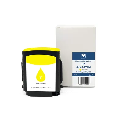Картридж NV Print NV-C4913A, Yellow, для HP DesignJet 500/800, 69мл