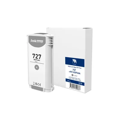 Картридж струйный NV Print 727 (NV-B3P24A), Gray, для HP DesignJet, 130 мл