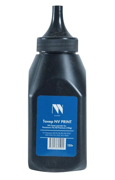 Тонер NV Print NV-PAN76/83-PR-120G, для Panasonic KX-FA 76/83, 120г