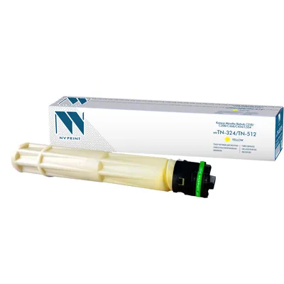 Тонер-картридж NV Print NV-TN-324/TN-512Y, Yellow, для Konica Minolta Bizhub, 26000стр
