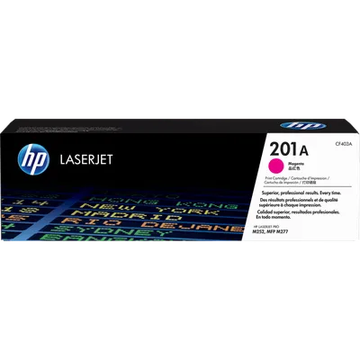 Картридж HP 201A CF403A для HP Color LaserJet Pro M252, M252dw, M252n, M274, M274n, M277, M277dw, M277n (пурпурный стандартной емкости, 1400 стр.)
