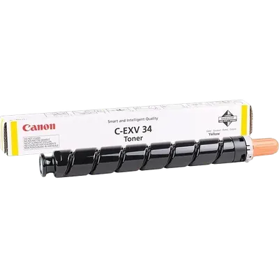 3785B002 - Тонер-картридж, Canon, C-EXV 34 Yellow, 3785B002, для imageRUNNER ADVANCE C2020i/C2020L/C2025i/C2030i/C2030L, 19 000 стр. (А4)