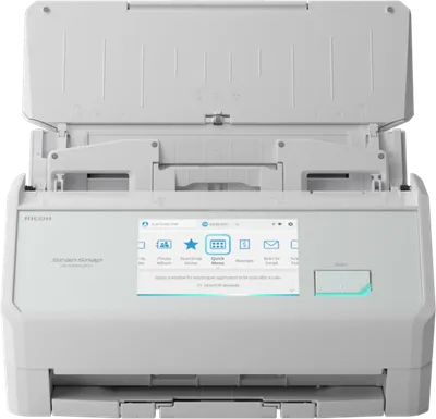 Сканер Ricoh scanner iX2500 (45 стр/мин, 90 изобр/мин, А4, двустороннее устройство АПД, сенсорный экран, Wi-Fi, USB 3.2, светодиодная подсветка, белый) аналог PA03770-B401, iX1600