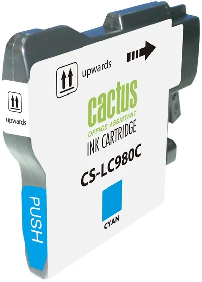 Cactus LC-980C Картридж струйный Cactus CS-LC980C голубой для Brother DCP-145C/165C MFC-250C/290C (16ml)