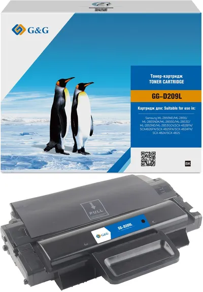 Картридж лазерный G&G GG-D209L, для Samsung ML-2855ND, SCX-4824FN/4825FN/4826FN/4828FN, черный, 5000 стр.