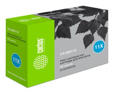 Картридж лазерный Cactus CS-Q6511X, черный, 12000 стр.