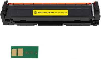 Картридж лазерный Cactus CS-CF532A-MPS, желтый, 2700 стр., для HP M154