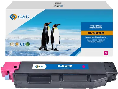 Картридж G&G GG-TK5270M, пурпурный, 6000стр., для Kyocera