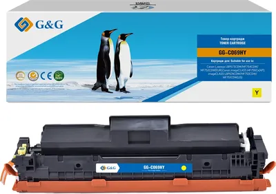 Картридж лазерный G&G GG-C069HY 069H Yellow желтый (5500стр.) для Canon I_sensys LBP673CDW/MF754CDW/MF752CDW(EUR),Canon imageCLASS MF756Cx(AP),imageCLASS LBP674CDW/MF753CDW/MF751CDW(CA)