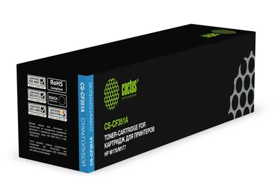 Картридж лазерный Cactus CS-CF351A, голубой