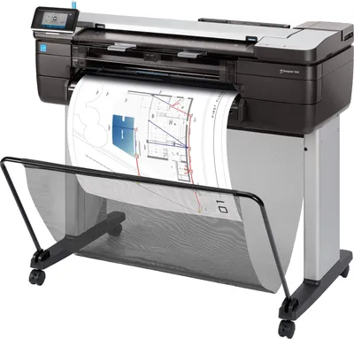 HP DesignJet T830 MFP (2 года гарантии) (24"/610 мм, 4 colors (макс 300мл), 1Gb, устройство автоматической полистовой подачи, рулонная подача, автоматический резак, USB опционально с N7P47AA/LAN/WiFi, стойка в комплекте) ( F9A28D )