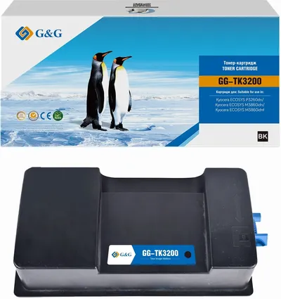 Картридж лазерный G&G GG-TK3200 TK-3200 черный (40000стр.) для Kyocera  ECOSYS  P3260dn/M3860idn/M3860idnf