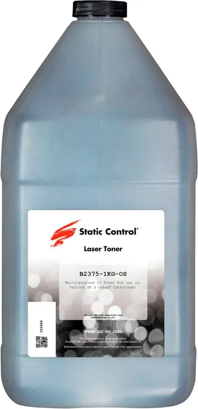 Тонер Static Control B2375-1KG-OS, черный, 1кг