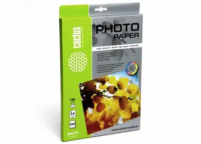 Фотобумага Cactus CS-MA4140100, A4, 140 г/м², 100 л.