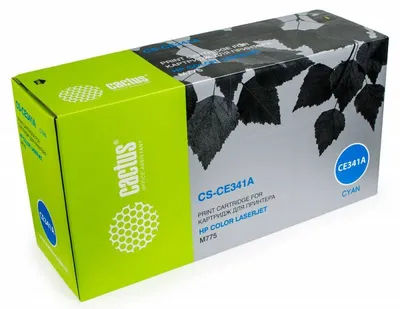 Картридж лазерный CACTUS (CS-CE341A) для HP LaserJet M775dn/f/z, голубой, ресурс 16000 стр.