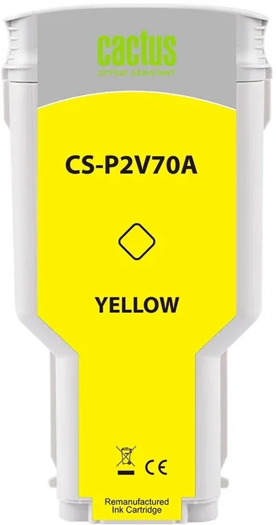 Картридж струйный Cactus CS-P2V70A, №730 желтый, 300мл, для HP