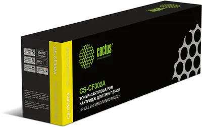 Картридж лазерный Cactus CS-CF302A, желтый, для HP CLJ Ent M880