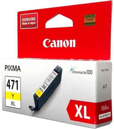 К-ж CANON CLI-471XLY  желтый увеличенный, арт. 0349C001 оригинал, гарантия на запуск, дек.2022г
