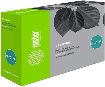 Картридж лазерный Cactus CS-SP201HE, черный, 2600 стр., для Ricoh SP 201/203/211/213