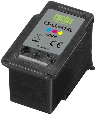 Картридж струйный Cactus CS-CL441XL, многоцветный, 18мл, для Canon Pixma