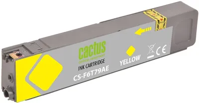 Картридж струйный Cactus CS-F6T79AE, желтый, 55мл, для HP PageWide Pro 352dw/377dw/452dw/477dw