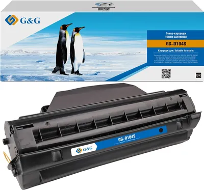 Картридж лазерный G&G GG-D104S, для Samsung ML-1660K, ML-1665K, 1661K, ML-1660, ML-1665, ML-1865W, ML-1666, ML-1860, ML-1673, ML-1674, ML-1673DCS, ML-1865K, ML-1864K, ML-1861K, ML-1865DCS, ML-1865WK, ML-1865EXP, SCX-3200, SCX-3210, SCX-3205, SCX-3217, SCX-3218, SCX-3205W, SCX-3210K, SCX-3205K, черный, 1500 стр.