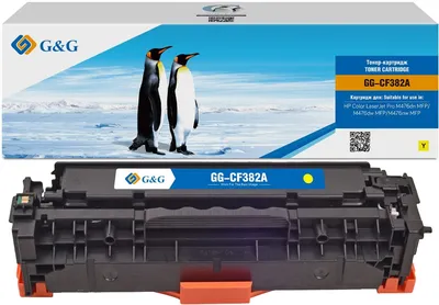 Картридж лазерный G&G GG-CF382A, для HP CLJ Pro M476dn MFP/M476dw MFP/M476nw MFP, желтый, 2700 стр.