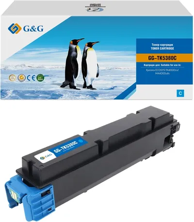 Картридж лазерный G&G GG-TK5380C (TK-5380C) голубой (10000 стр.) для Kyocera ECOSYS PA4000cx/MA4000cifx