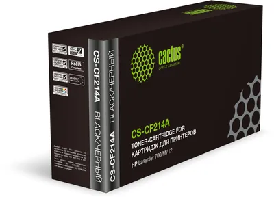 CACTUS CF214A Тонер Картридж Cactus CS-CF214A/R черный для для принтеров HP LaserJet 700 MFP M712 (10000стр.)