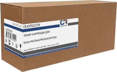 Картридж CopyRite CR-KYTK5270Y, TK-5270Y, желтый, 6000 стр.
