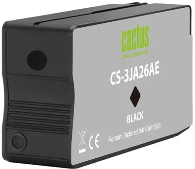 Картридж Cactus CS-3JA26AE 963, черный пигментный, 23мл