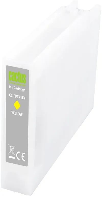 Картридж струйный Cactus CS-EPT41F4, желтый, 350мл
