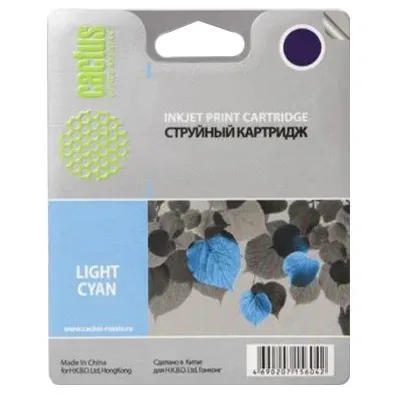 Картридж струйный Cactus CS-C9390 №70 светло-голубой (130 мл.) для HP DesignJetZ2100, Z2100GP, Z3100, Z3100GP, Z3100ps GP, Z3200, Z3200ps, Z5200, Z5400 ePrinter, Z5400ps PostScript