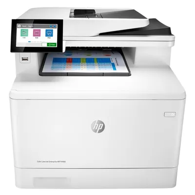 HP Color LaserJet Ent M480f(Pr/Scan/Copier/Fax A4, 600x600(IR3600)dpi, 27color/27mono ppm, 2Gb, 2 лотка(250л+50л), Двухсторонняя печать, ДАПД(29(46)ppm) на 50л, Сенсорный дисплей 10,9 см, печать,сканирование с USB носителей, ePrint, USB/GLAN) ( 3QA55A )