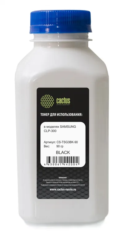 Тонер CACTUS CS-TSG3BK-90, черный, 90г, для Samsung CLP Universal