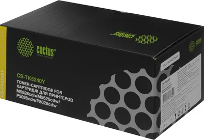 Картридж лазерный Cactus CS-TK5240Y, желтый, 3000 стр., для Kyocera Ecosys M5526cdn/P5026cdn