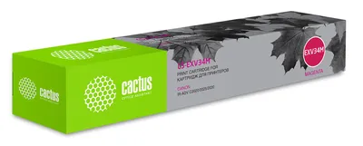 Картридж лазерный Cactus CS-EXV34M, пурпурный, 19000 стр.