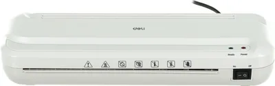 Ламинатор Deli Film width:A4Laminate speed: 220mm/min;Plastic sealing range: 70-100mic;Preheating time: about 5min