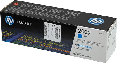 Тонер-картридж HP 203X Cyan для CLJ Pro M254/M254nw/M254dw MFP M280/M280nw/M281/M281fdn/M281fdw (2500 стр) ( CF541X )