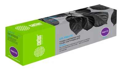 Картридж лазерный CACTUS CS-TN217C, для Brother HL3230/DCP3550/MFC3770, голубой, 2300 стр