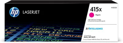 Картридж HP W2033X (415X), пурпурный, 6000 стр.