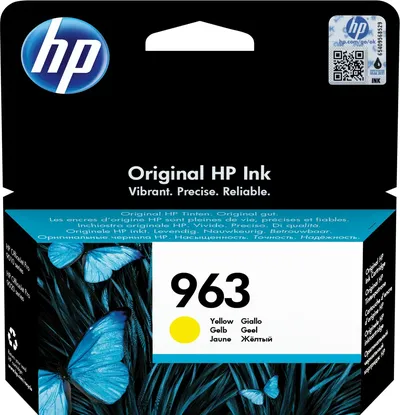 3JA25AE - 963  Yellow Original Ink Cartridge for OJ 9013/9023/9010/9020, up to 700 pages