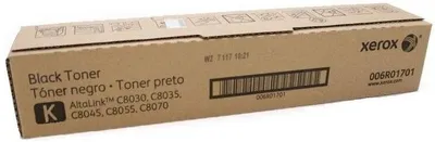 006R01701 - Тонер-картридж повышенной емкости, Xerox, 006R01701 (чёрный), Для Xerox AltaLink C8030/C8035/C8045/C8055/C8070, 26000 страниц (А4)