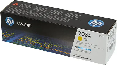 (Спец.цена) Оригинальный лазерный картридж HP CF542A (203A) желтый (1300 стр) для HP Color LaserJet Pro M254dw, M254nw, M280nw, MFP M281fdn, MFP M281fdw
