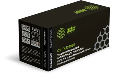 Картридж CACTUS CS-TK5240BK, черный, 4000стр.