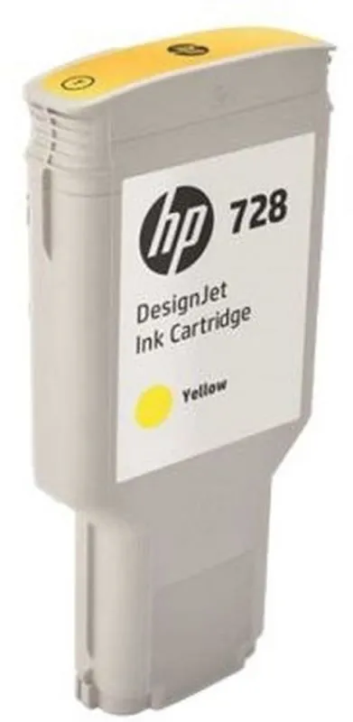 Картридж струйный для плоттера HP (F9K15A) Designjet T830/T730, №728, желтый, 300 мл, оригинальный