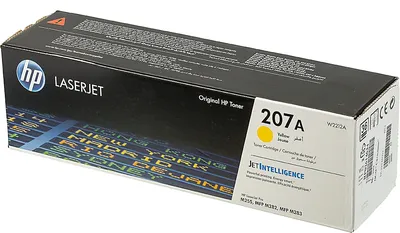 Тонер-картридж HP 207A Yellow для Color LJ Pro MFP M282nw/M283fdn/M283fdw M255nw/M255dw (1250 стр) ( W2212A )