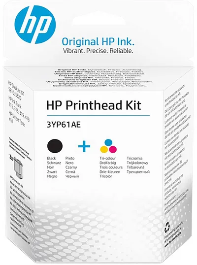 Комплект печатающих головок HP GT 3YP61AE (M0H51A черная и M0H50A трехцветная)  HP DeskJet серии GT5800 / HP Ink Tank серии 100/300/400 и HP Smart Tank серии 300/400 (Original)