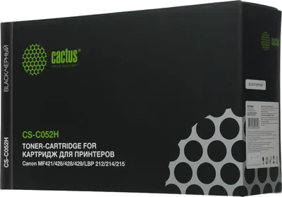 Cactus  Cartridge 052H Картридж  для CANON  i-SENSYS LBP212dw/214dw/215x/MF421dw/428x/426dw/429x (9200 стр.) чёрный, с чипом