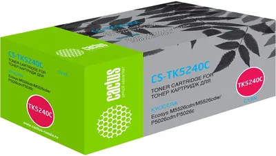 Картридж лазерный Cactus CS-TK5240C, голубой, 3000 стр.